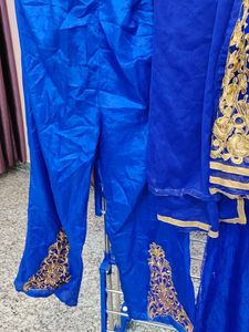 Blue Embroidered Kurta Set