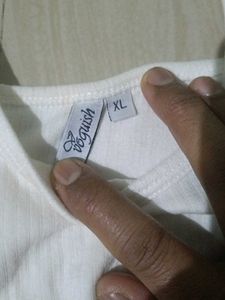 White Tank Top- woolen