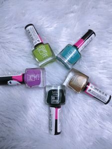 Pack Of 5 Elle 18 Nail Polish Combo Offer