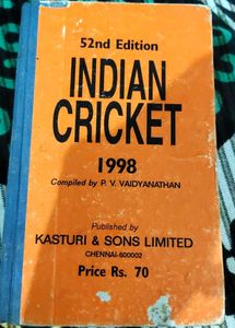 Indian Cricket 1998 - 52nd Edition
