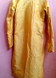 Yellow Kurti with grey salwar