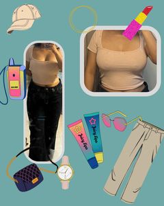 Peach Crop Top