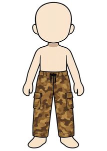 Camo Print Cargo Pants
