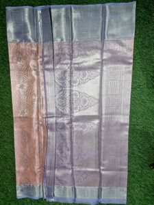 Pastel Red Kanjeevaram Silk Sarees