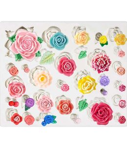 NEW FLOWERS AND ROSE &amp; Leaves Silicon MOULD