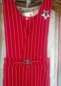 Red Striped Jumpsuit