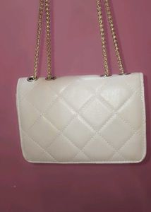 Flap Leather Sling Bag