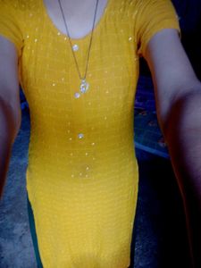 Elegant Mustard Kurta