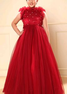 Elegant Red Girls&#39; Dress