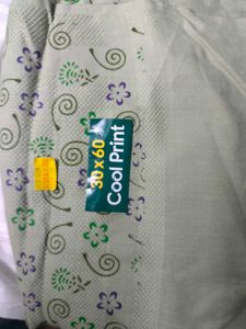 Elegant Floral Print Towel