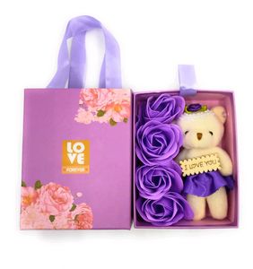 Teddy Bear &amp; Roses Gift Set