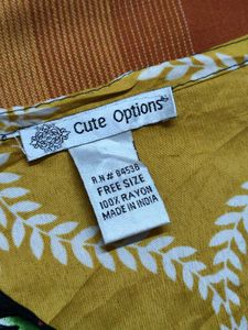 Women Graphic Printed Rayon Casual Kaftan