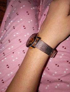 Golden Wrist Watch