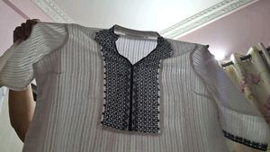 Biba Brand Kurta For Ladies In White Colour