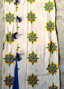 Floral Print Kurti with Tassels