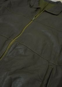 Vintage Leather Bomber Jacket