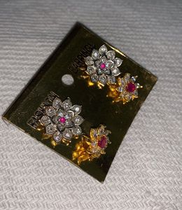 4 Pcs Diamond Jhumka