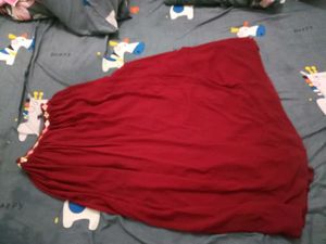 Maroon Ethnic Skirt