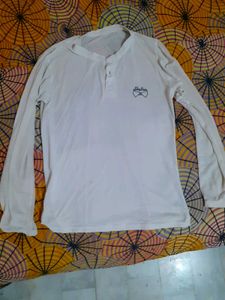 Casual White Long Sleeve T Shirt