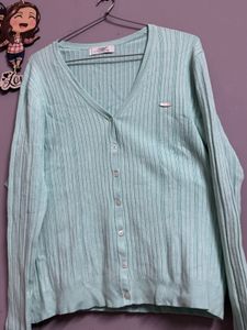 Lacoste Mint Green Cardigan