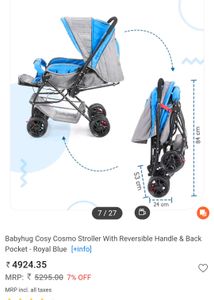 💙BABYHUG STROLLER LIKE NEW ❗ SELF PICKUP MUMBAI✔️