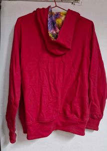 Red Zip-Up Hoodie Reversible