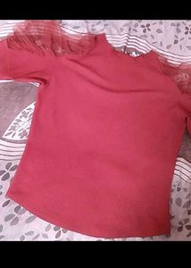 Combo Of 4 Tops And Tunics -Leaf Print V-Neck Top