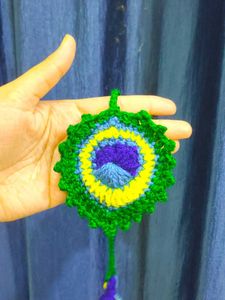 Crochet Peacock Ornament