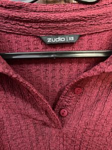 Studio W Burgundy Polo Shirt