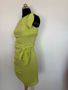 Lime Green One-Shoulder Dress