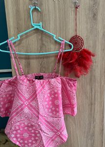 Pink Paisley Top