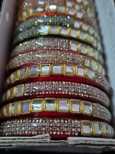 Colorful Beaded Bangle Set