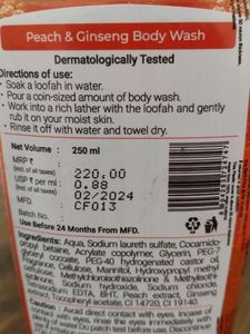 Combo 250ml Bd Wash 150ml Face Wsh