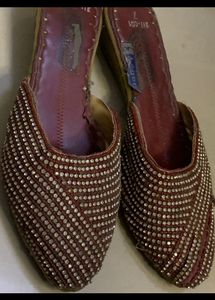 Flat Women Shoe- Rhinestone