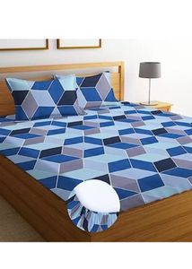 Cotton Fitted Double Bedsheet