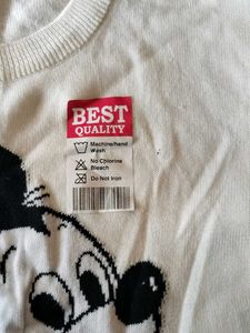 Vintage Mickey Mouse Knit Sweater