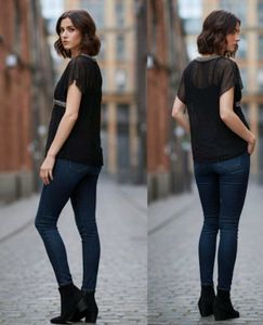 Elegant Black V-Neck Top