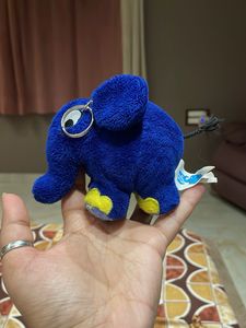 Cute Blue Elephant Keychain