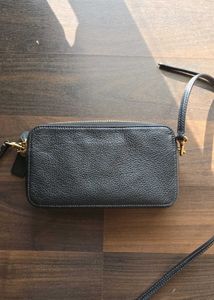 Authentic Coach Black Leather Crossbody Bag