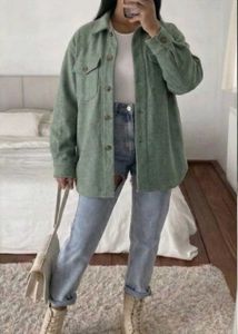 ZARA Women’s Wool-Blend Shacket/Jacket