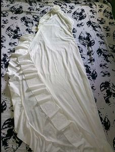 Elegant White Halter Dress