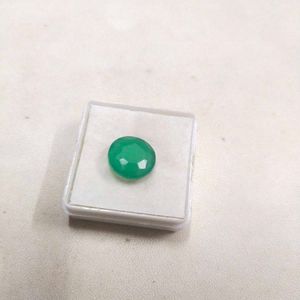 NATURAL GREEN ONYX HAQIQ 4.40 CTS. Loose Gemstone
