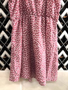 SHEIN Pink Ditsy Floral Print Cami Dress