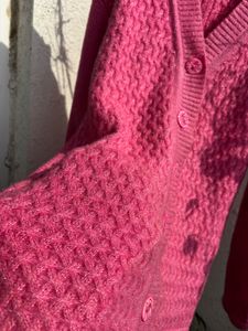 Pink Knit Cardigan