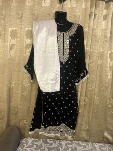 Black Embroidered Kurti