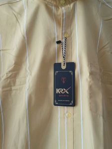 Striped Yellow Dress Shirt