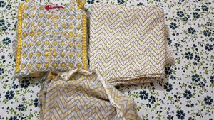 Cotton Kurta Set With Dupatta