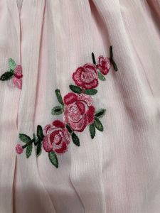 Pink Embroidered Dress