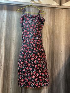 Floral Print Ruffle Mini Dress