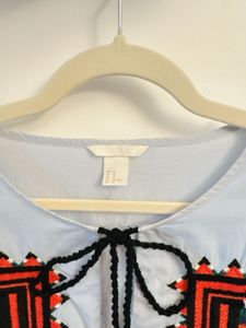 H&amp;M Boho Embroidered Dress
